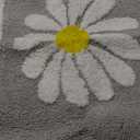 Bathroom Rugs, White Flower Fluffy Soft Superfine Fiber Rugs Non Slip Machine Wash Plush Bath Rugs for Bathroom Shower Room (20x32, Gray) (Grey)