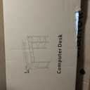 White Computer Desk with Shelves and Drawers - 47 Inch Home Office Desk with Drawers and Shelves, Small White Desk with Shelves, Computer Desk with Monitor Stand, RGB Gaming Desk with Power Outlet