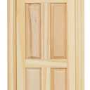 Dollhouse Doors, Wooden Miniature Dollhouse Furniture Door Frame for Dolls Houses Decoration-1: 12 Scale