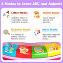 Toys for 1 2 3 Year Old Boys Girls, Spin & Sing ABC Alphabet Learning Zoo with Lights & Sounds, Musical Educational Toy for Toddler 1-3, Christmas 1st Birthday Gifts for Baby Kids Age 12-18 Months+