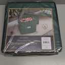 Zober Christmas Ornament Storage Box - Stores 64 Ornaments - Non-Woven, Tear- Proof Christmas Ornament Storage Containers - 3 Inch Cube Compartments - Green