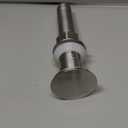 Bathroom Sink Drain, with Overflow, Pop up Sink Drain Stopper with Strainer Plug for Vessel Sink Lavatory Vanity, SUS 304 Stainless Steel, Brushed Nickel