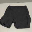 Olmlmt Biker Shorts Women 4.5" with Pockets High Waisted Spandex Yoga Workout Shorts (Large, Black)