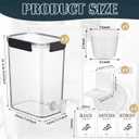 Soaoo 3 Set 87 oz Liquid Laundry Detergent Dispenser with Faucet and Cup Holder Labels Plastic Fabric Softener Container Detergent Drip Catcher for Laundry Room Washing Soap