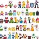 48PCS Mario Inspired Mini Action Figures Set, Classic Game Characters Figurines, 2 Inch Toys for Cake Toppers, Party Favors & Collectibles
