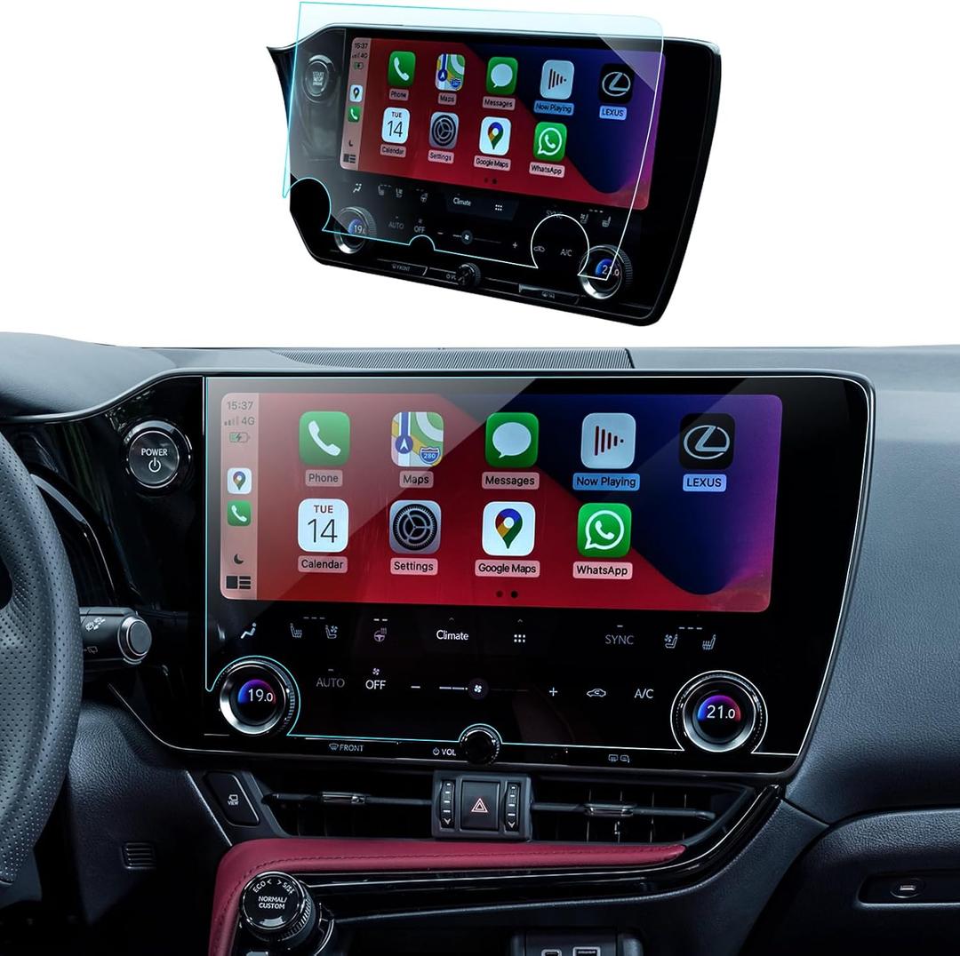 Lexus NX 350 Screen Protector for 2026 2025 2024 2023 2022 Lexus NX250/NX350/NX350h/NX450h+ Accessories 9H Tempered Glass GPS Navigation Touchscreen Protector HD Clear- 14 inch