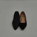 Rekayla Women's Flats Classic Pointed Toe Ballet Flats Shoes for Women Business Casual Office Comfort Slip On Work Flats Shoes Versatile Dress Shoes for Women (Size 7.5, Black Suede 1)