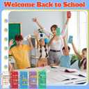 Jetec 50 Sets Back to School Ballpoint Pens Click Retractable Gift Prizes Include 50 Ballpoint Pens 50 Cards 50 Bags 50 Ties for Party Favors Office Teacher School Exchange