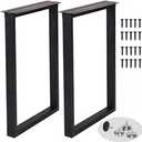 Metal Table Legs 28 Inch Heavy Duty Metal Desk Legs Industrial Black Table Legs, Furniture Legs