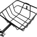 Bike Rear Basket Bicycle Basket Large Capacity Heavy Duty Bicycle Cargo Rack Cycling Rack Basket for Most Rear Bike Racks Biking Hiking