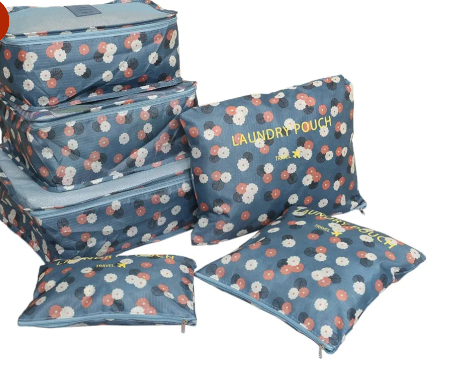 Packing Cube Travel Organizer for Men and Women Luggage Laundry Clothes Storage Pouch Bags