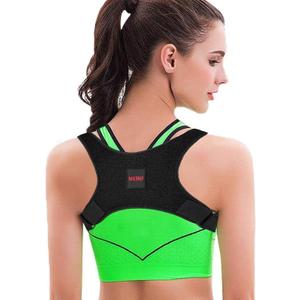 Posture Corrector for Women and Men, Adjustable Back Brace for Spine Alignment and Posture Support, Upper Back Pain Relief, Comfortable and Effective Back Brace for Better Posture Medium Deep Black