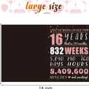 6 x 16th Birthday Gift Card with Envelope,Jumbo 16th Happy Birthday Cards for Boys Girls,16 Birthday Decorations,Oversized 22x14 Inch Extra Large Birthday Card,Sixteen Party Decorations,16 Year Old Boy