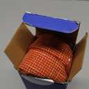 MIULEE Set of 2 Decorative Linen Throw Pillow Covers Cushion Case Fall Triple Button Vintage Farmhouse Pillowcase for Couch Sofa Bed Living Room 18 x 18 Inch Orange