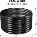 Land Guard 3×3×2ft Galvanized Raised Garden Bed Kit, Round Galvanized Planter Raised Garden Boxes Outdoor, Large Metal Raised Garden Beds for Vegetables, Grey