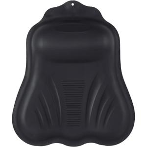 Goowin Bath Pillows for Tub, New Generation Skin-Friendly Silicone Bath Pillow, Luxury Bathtub Pillow for Head and Neck, Powerful Suction Tub Pillow for Bathtub with Inflatable Airbag (Black)