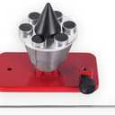 Red Magnetic Wall Mount Lawn Mower Blade Balancer for Most Lawn Mower Blades - Compatible with Stihl, Troy-Bilt, Husqvarna Blades, Replaces 42-047, 339075B