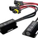 H8 H11 LED Load Resistor Adapter 50W 6Ohm Upgraded Canbus Decoder Fix Headlights Fog Light Error Code Anti-Flicker Wiring Relay Harness