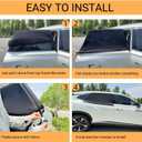 2Packs Universal Car Window Screen for Rear Window 25"(H) X43(W), Elastic Mesh Sun Shade Car Camping Window Cover, Fit for Most Cars Large SUVs, Truck, Pickup