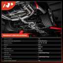 A-Premium Front Catalytic Converter Kit Direct-Fit Compatible with Honda Civic 2006 2007 2008 2009 2010 2011, L4 1.8L, EPA Compliant
