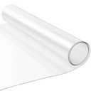 23.6 x 96 Inch Large PET Plexiglass Sheets Roll, 0.8mm Transparent Flexible Plastic Sheet Roll for Craft, Picture Frames, Sign Blank, DIY Display Project, Easy to Cut