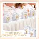 Lewtemi 25 Sets First Communion Favors Baptism Favors Boxes Include Alloy Chalice Charms and White Pearl Paper Favor Boxes for First Communion Baby Showers Church Religious Celebrations Decor Supply