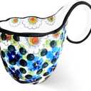 18.6OZ Soup Bowls with Wide Handles,Handpainted Decorative Bowl,Soup Mug,Microwave Bowls,Ceramic Bowls perfect for Cereals,Soups,fruits,etc.(A)