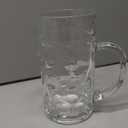 Zhehao 2 Pcs 44 oz Summer Jumbo Beer Mug Large Glass Stein Mugs with Handle Clear Drinking Mug Bulk Dimpled Cups for Juice Coffee Beer Fest Party BBQ Picnic Wedding Summer Party