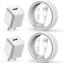 iPhone Charger,Long 6FT iPhone Charger 2Pack iPhone Cord 6feet USB to Lightning Cable Quick Fast Charging Data Sync Cord USB Wall Charger Block Adapter for iPhone 14/13/12/11/XS/XR/X/8/7/5/SE2022/iPad