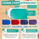 Replacement Lid fits Pyrex 9x13 233 Glass Casserole Baking Dish Container with Tab Handles, for 3-Quart Model 233-PC (Turquoise)