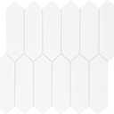 SUNWINGS 10-Sheet Long Hexagon Peel and Stick Backsplash, 12" x 11.22" Picket White Stone Composite Self-Adhesive Wall Mosaic Tile for Kitchen Bathroom