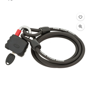 Bell Sports Armory 200 Key Padlock with Cable, Key padlock, 2 keys included