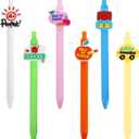 6PCS Back to School Pens for Teacher,First Day of School Gifts for Student,Teachers Must Haves Supplies,School Classroom Essential Stuff Accessories,Cute Black Ink Writing Ballpoint Pen