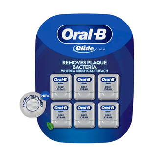 Oral-B Glide Cool Mint Deep Clean Floss, 6 Count, Glide Dental Floss