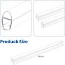 39in U-Type Shower Seal Strip, Water Block for 3/8"Frameless Glass Door