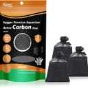 hygger Aquarium Activated Carbon, Premium Natural Coconut Shell Activated Charcoal for Freshwater and Saltwater, Fish Tank Filter Media, Water Purification Carbon (10.5 oz with Fine Mesh Bag)