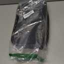 KALIDI Womens Swing Zip Leather Shoulder Bag (Black)