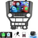 UNITOPSCI 4G+64G 8 Core Android 13 Car Stereo for Ford Mustang 2015-2018 Radio Wireless CarPlay Android Auto GPS 9 Touchscreen Bluetooth 5.0 Mirror Link DSP WiFi FM/RDS SWC + Backup Camera Mic