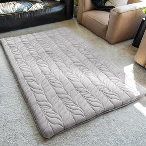 ZonLi Japanese Floor Mattress Futon Mattress Twin Size, Thicken Roll Up Tatami Mat w/ 100% Cotton Washable Cover, Portable & Foldable Floor Bed Mattress for Sleeping, Dormitory, Adult Kids, Grey