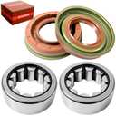 Rear Axle Shaft Bearing Seal Kit & Driver Passenger Kit for Ford F150 F250 Truck with 9.75 Inch Ring Gear Pair 2 Bearings & 2 Seals