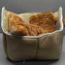 Cat Bed for Indoor Cats, Cozy Cave Bed Cat House Cats Tent with Removable Cushion Pillow, Soft Warm Pet House, Cute Bear Pet Nest for Kitten Small Dogs (Brown, M-18.1 x 14.57 x 15.75 Inches)