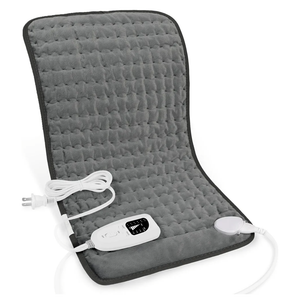 Deepsoon Heating Pad,Electric Heating Pads for Back,Neck,Abdomen,Moist Heating Pad for Shoulder,Knee,Arms,Legs,Dry/Moist Heat & Auto Shut Off,Christmas Gifts for Men and Women,Dark Gray,24x12 Inch