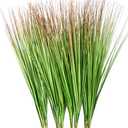 8 Bundles Artificial Plants Onion Grass 27" Wheat Grass Greenery Faux Fake Shrubs Plant