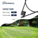 183281 Engine Zone Control Cable Fits for Craftsman Husqvarna Poulan Roper Weed Eater Lawn Mower 532183281 198463 532198463