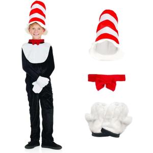 fun shack Kids Cat Costume Tale Book Costume Halloween Book Character Costumes for Kids (Medium)