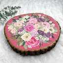 Walnut Hollow Thick Rustic Basswood Round, 10-14" Wide - for Wood Burning, Home Dcor, and Rustic Weddings