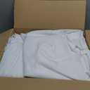 10-Pack White Tablecloths for Rectangle Tables, 60 x 102 Inches, Stain-Resistant Polyester Fabric for 6 Foot Tables - Washable Table Covers for Weddings, Banquets, Birthday, Parties, Events