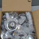 Bulk Crystal Candle Holder Set, 3 Sizes Tealight Candlestick Holders, Elegant Candelabra for Wedding Table Centerpiece, Fireplace, Home & Living Room Decor  Kehail (Set of 12, Silver)