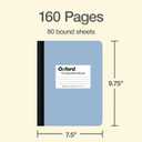 Oxford Composition Notebooks, 5 Pack, Wide Ruled, 80 Sheets, Pastels | Sewn binding keeps all 160 pages in place. Conversion chart and class schedule inside. Color coded covers for each subject.
