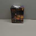 Solar Pathway Lights Outdoor Waterproof, 6 Pack 15Hrs Super Bright Warm White Solar Light for Yard, Auto On/Off Solar Garden Lights for Patio Path Landscape Lawn Driveway Walkway Lighting Decor (Black)